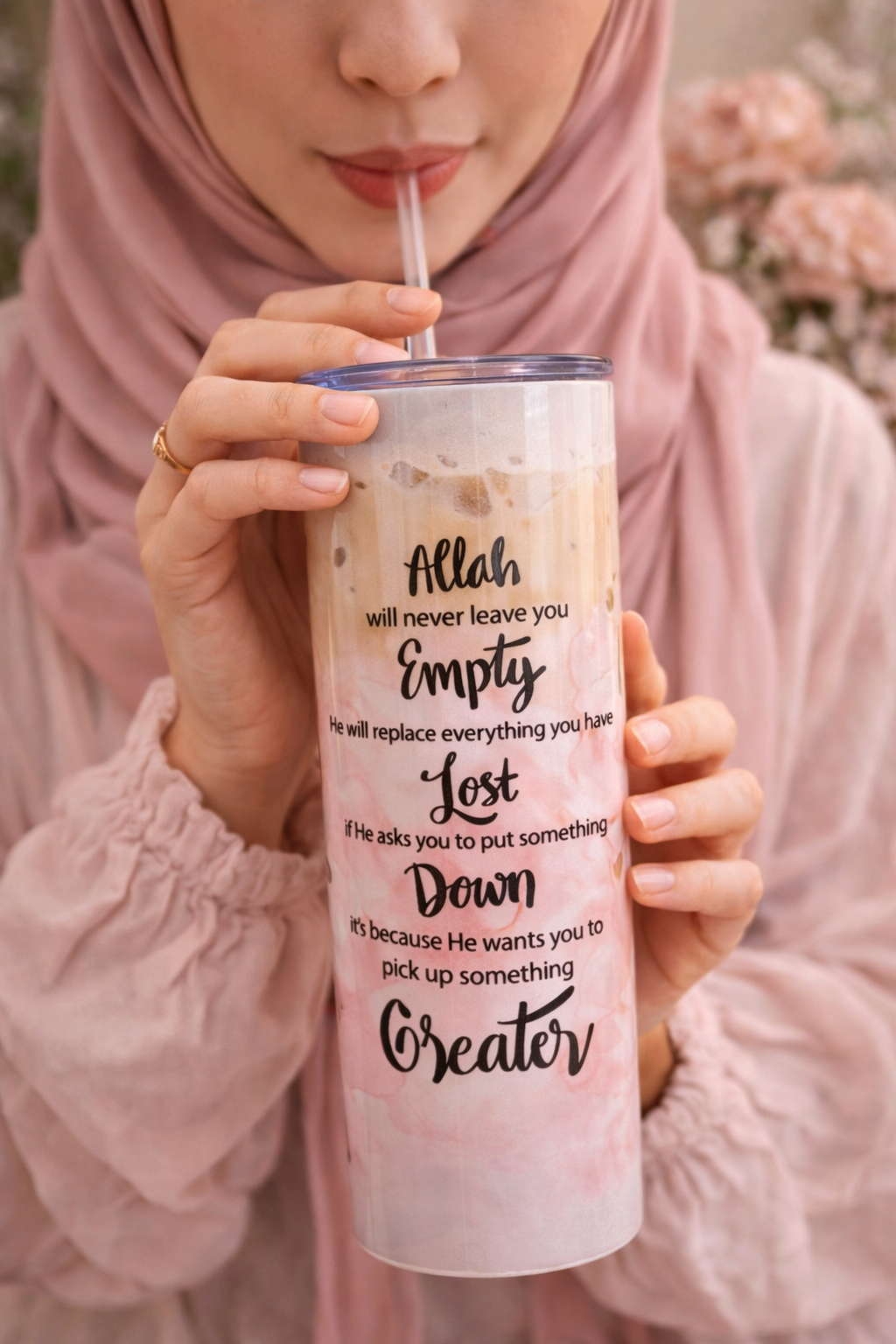 Allah Will Never Leave You Empty – 20 oz Stainless Steel Tumbler