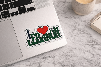 I L❤️VE Lebanon Sticker Waterproof 5.5 inches