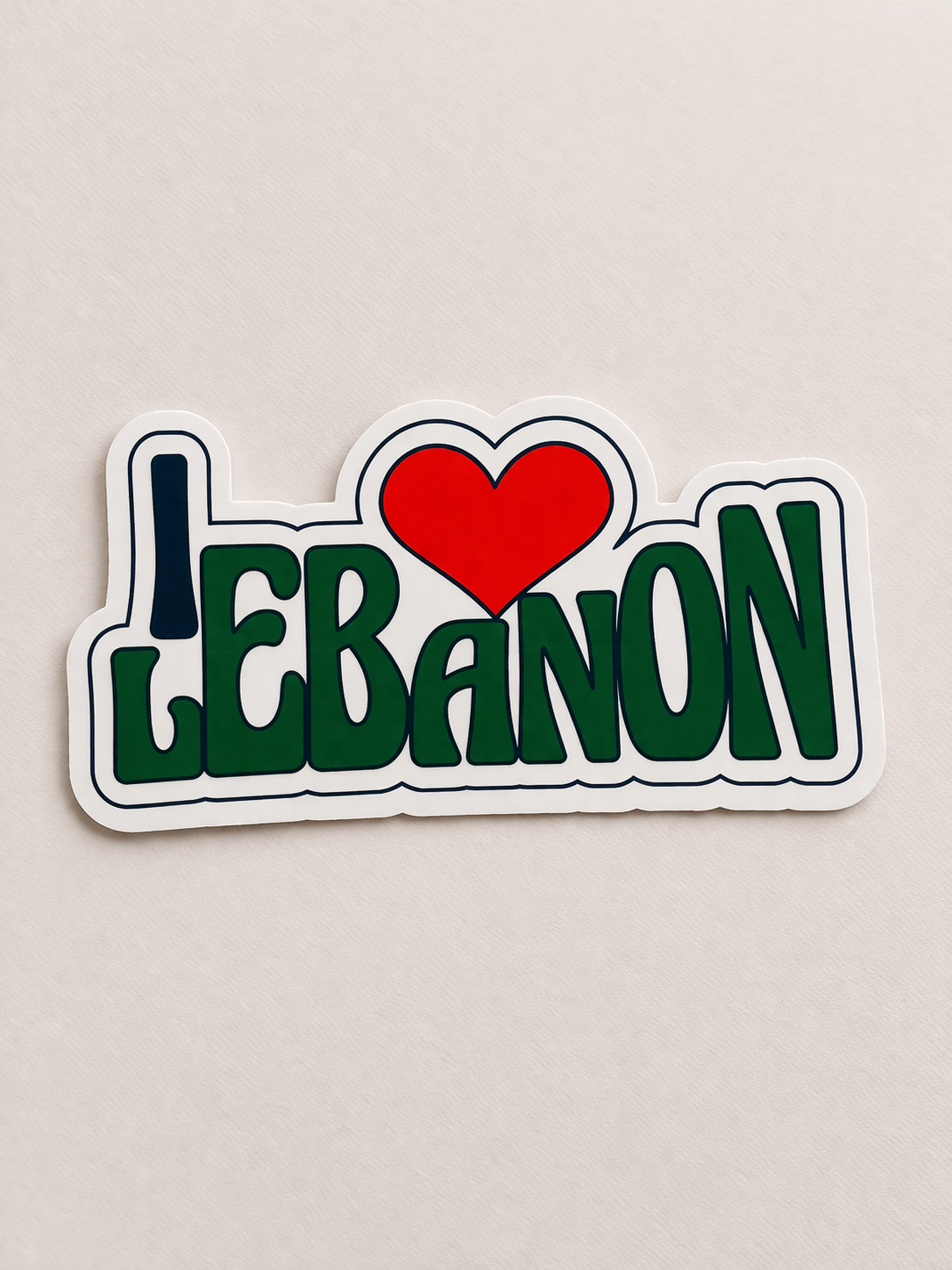 I L❤️VE Lebanon Sticker Waterproof 5.5 inches