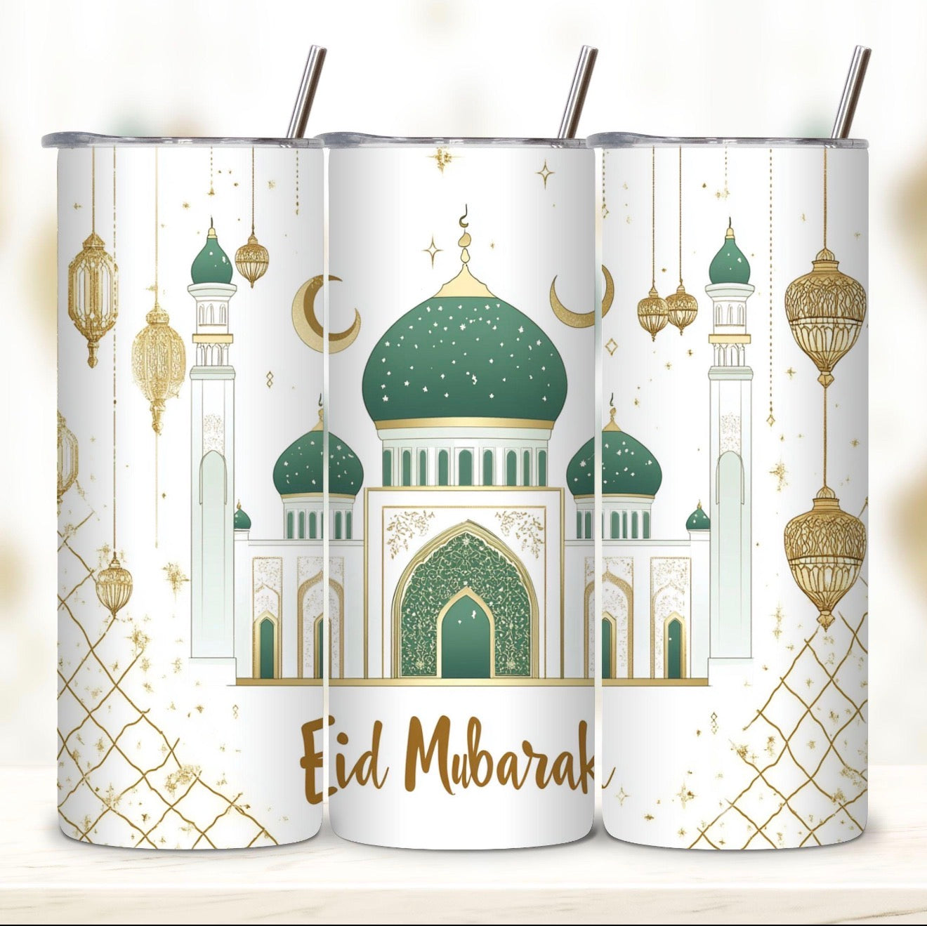 Eid Mubarak 20 oz Stainless Steel Tumbler