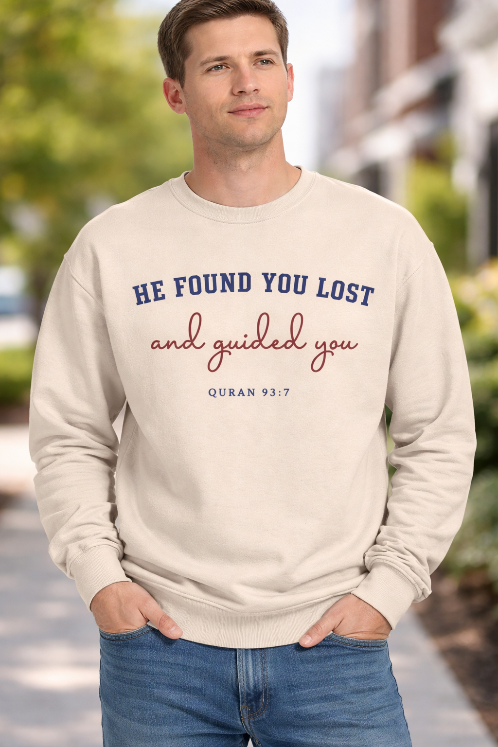 He Found you Lost crewneck