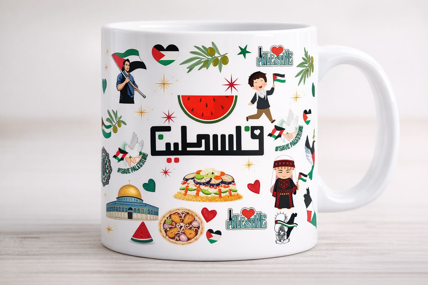 Palestine Wraparound Mug
