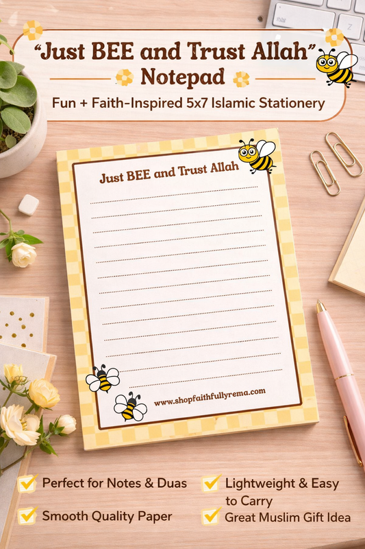 Just BEE and Trust Allah Notepad