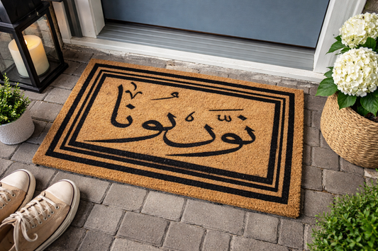 Arabic Welcome Doormat - “Nawartona” Door Mat
