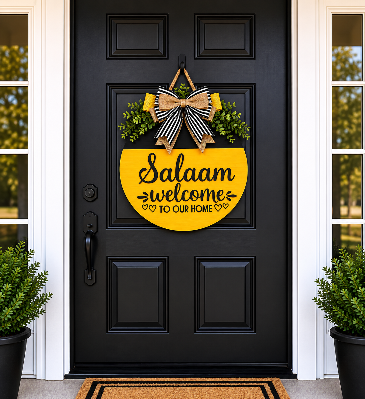 Salaam Welcome Door Hanger - Islamic Home Decor