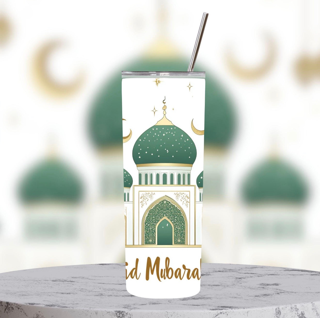 Eid Mubarak 20 oz Stainless Steel Tumbler