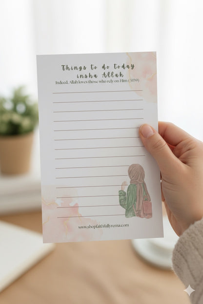 Things To Do Today Insha Allah Notepad