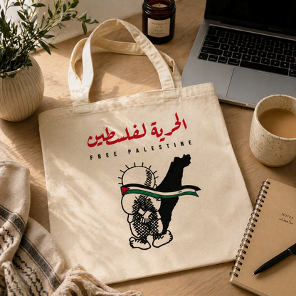 Free Palestine Canvas Tote Bag