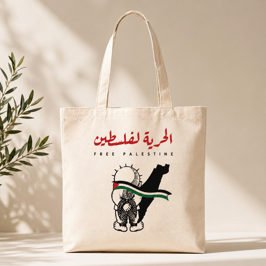 Free Palestine Canvas Tote Bag