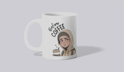 Before Coffee / Fully Caffeinated Mug